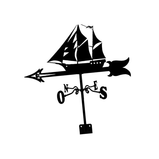Metal Bracket Weather Vane, Wind Direction