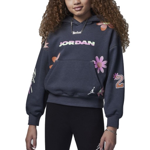 Nike Bluza z Kapturem Deloris Jordan Flower Rozmiar XL (158-170 CM) Szary -