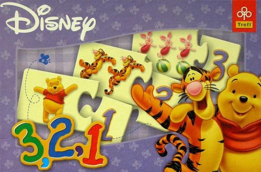 DISNEY Układanka 3,2,1 Kubuś - nauka liczenia