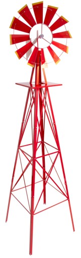 CZERWONY WIATRAK 245 CM OGRODOWY US-STYLE