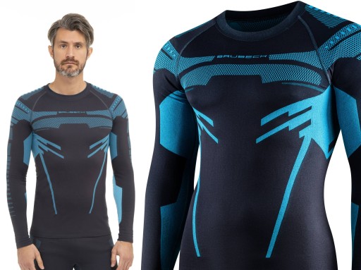 TERMOAKTYWNA BLUZA MĘSKA BRUBECK DRY Podkoszulka Turystyczna W GÓRY -XL