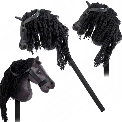 Głowa konia na kiju patyku z DZWIEKIEM Konik Koń Zabawka HOBBY HORSE