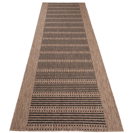 Chodnik Sznurkowy FLOORLUX 20001 / 20307 Coffee Black szer. 80 cm