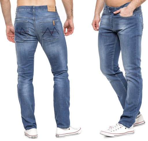 SPODNIE MĘSKIE VANKEL JEANS - 015 - 96CM L32