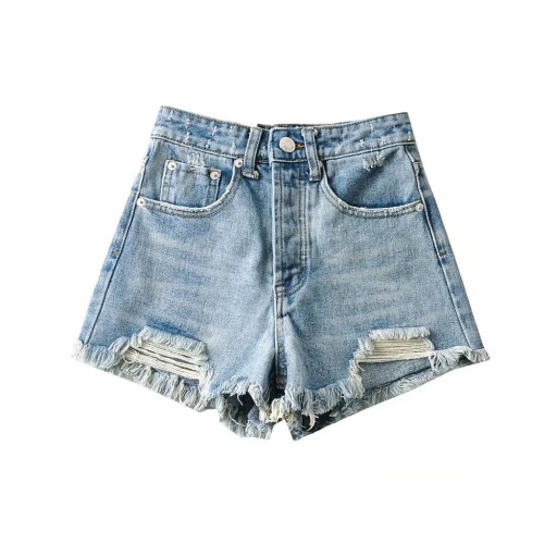 MODA SPODENKI DAMSKIE JEANSOWE SEKSOWNE SKĄPE BIODRÓWKI SZORTY Polerowanie
