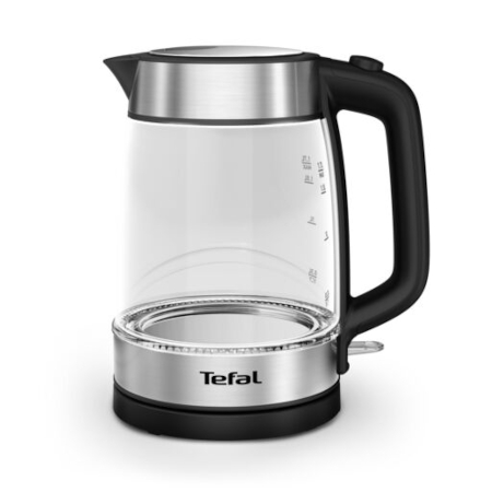 Czajnik elektryczny szklany TEFAL KI700 2200W stalowy