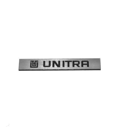 Naklejka Emblemat UNITRA srebrna 50x8mm