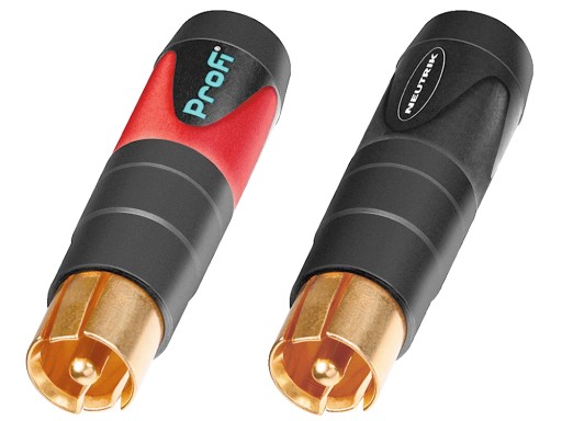 NEUTRIK NF2C-B/2 PROFI WTYK ZŁĄCZE RCA CINCH 2szt
