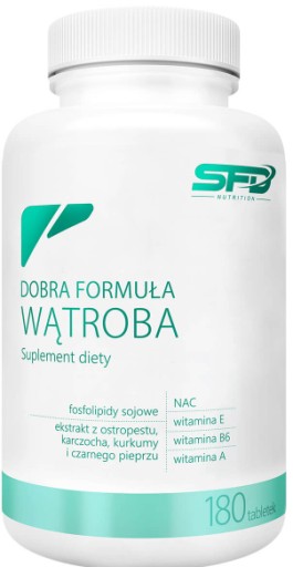 SFD DOBRA FORMUŁA WĄTROBA 180 TABL. TRAWIENIE OSTROPEST KARCZOCH KURKUMA