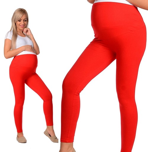 LEGGINSY CIĄŻOWE getry z panelem bawełna XXL/44