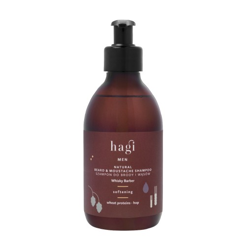 Hagi Naturalny szampon do brody i wąsów Whisky Barber 300ml P1