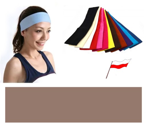 Opaska BAWEŁNA 95 % + LYCRA 5 % 5cm KAKAO