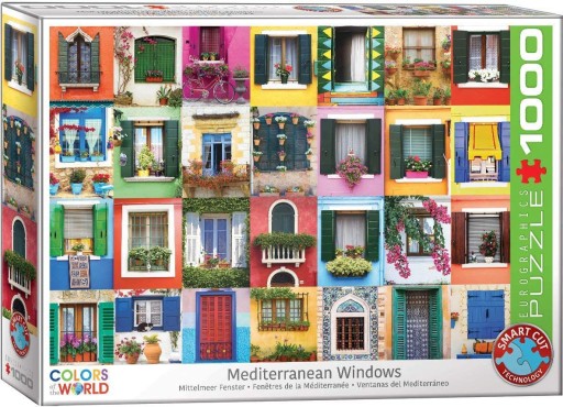 EUROGRAPHICS 1000 EL.ŚRÓDZIEMNOMORSKIE OKNA 6000-5350 (PUZZLE)