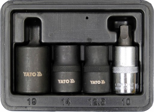 YATO ZESTAW NASADEK PIECIOKATNYCH 1/2 YT-06806