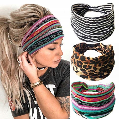 3X Opaska do włosów GŁOWĘ szeroka HAIR BAND TURBAN