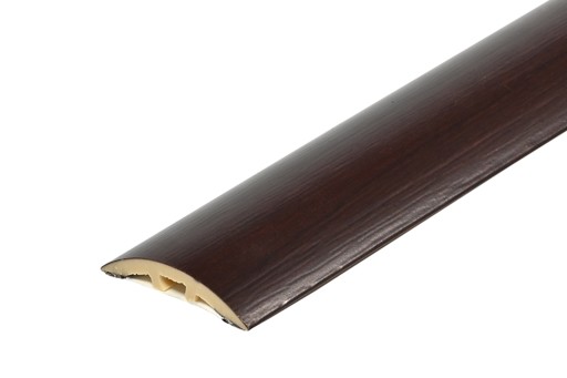 Listwa progowa PVC wcisk 30mm 2w1 Cezar L= 1,80m Orzech Ciemny