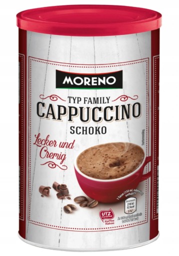 MORENO kawa CAPPUCCINO SCHOKO 500g Z NIEMIEC