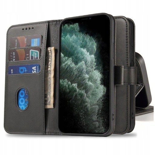 NAJLEPSZE ETUI SKÓRZANE PORTFEL DO MOTOROLA MOTO G52 + SZKŁO HARTOWANE x2