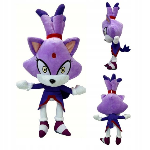 MASKOTKA SONIC THE HEDGEHOG ZABAWKI JEŻ BLAZE 35CM