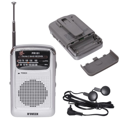 KIESZONKOWE RADIO MINI PRZENOŚNE AM/FM SŁUCHAWKI