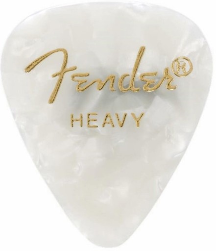 Fender 351 Premium White Moto kostka git. Heavy