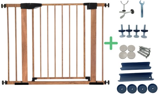 Bramka na schody BARIERKA ROZPOROWA świetna jakość duży zestaw 75-108cm