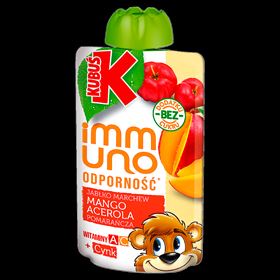 KUBUŚ IMMUNO ODPORNOŚĆ jabłko mango marchew pomarańcza acerola