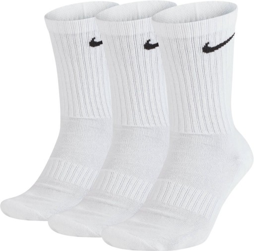 Skarpety NIKE Długie Białe Sportowe Męskie 3-pak r L / 42-46