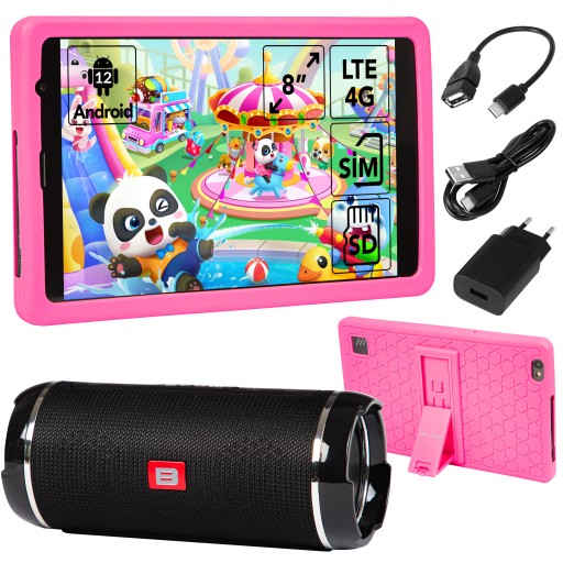 TABLET DLA DZIECI 8 CALI 4G LTE ANDROID ETUI EDUKACYJNY GRY ZABAWKI ZESTAW