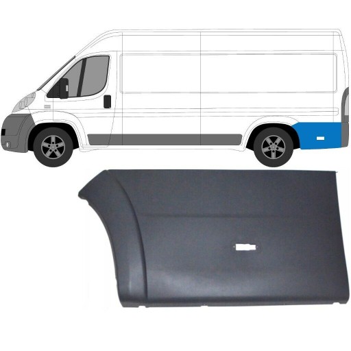 Listwa za kołem tylnym Ducato Boxer Jumper 2006-