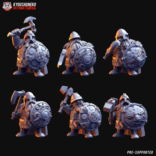 Dwarf Heavy Melee Unit - Dwarven Holds - 6 szt.