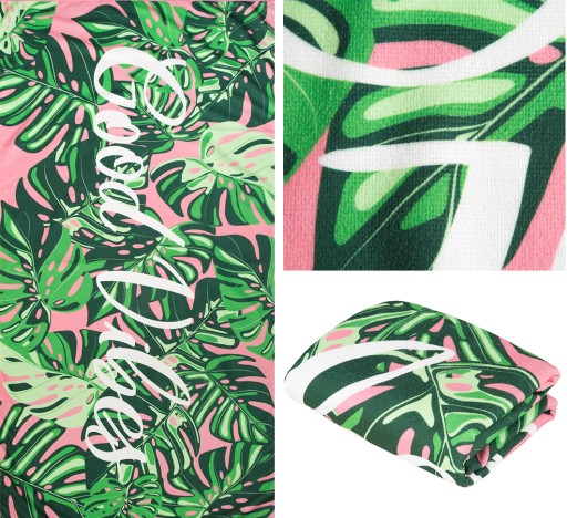 DUŻY RĘCZNIK SZYBKOSCHNĄCY Z MIKROFIBRY PLAŻOWY KĄPIELOWY 80x160 TROPICAL