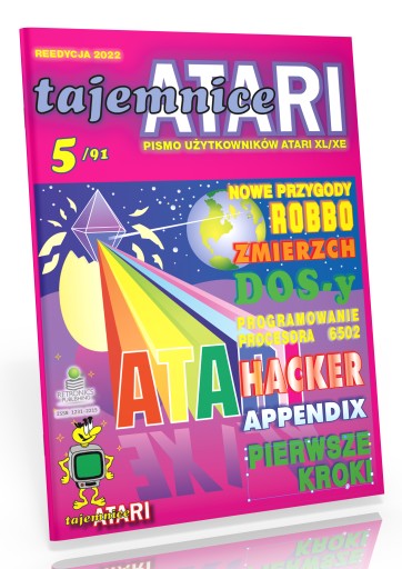 Czasopismo TAJEMNICE ATARI 5/91, reed. 2022, NOWE!