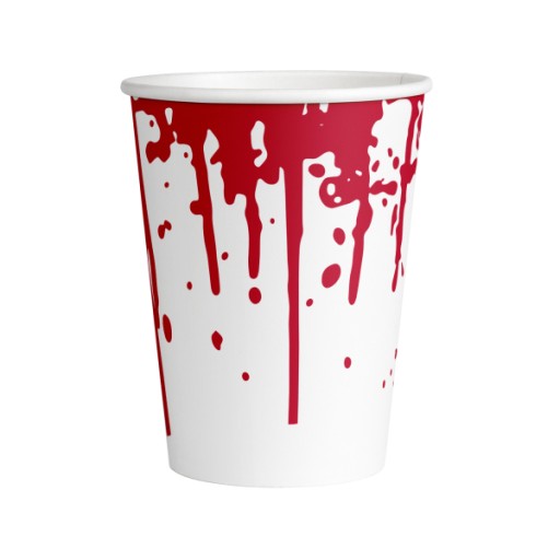 Kubeczki Krew Bloody Halloween 250 ml, 8 szt.