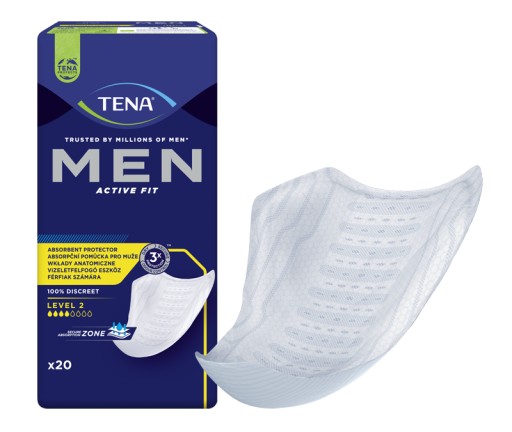 Wkładki anatomiczne TENA MEN Active Fit Level 2, 2