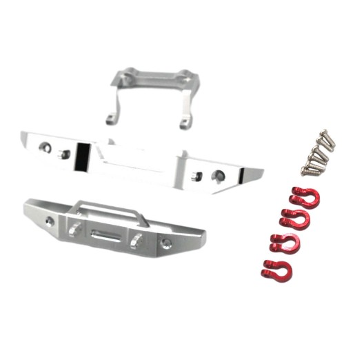 Pręty RC ze stopu aluminium 1:18 (przód i tył) Części zamienne Akcesoria Srebro