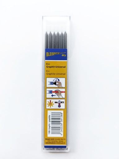 Wkłady ołówek autom. BLEISPITZ Dry 6szt. GRAFIT
