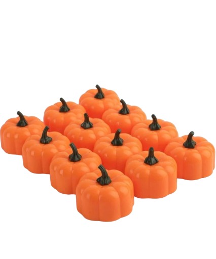 12 x LAMPKI DYNIE LED NA HALLOWEEN DYNIA DEKORACJA LAMPKI DYNIE ŚWIECZKA