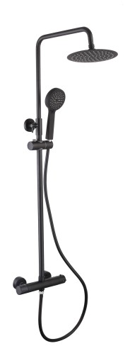 Zestaw Prysznicowy Liniger SL104K CZARNY TERMOSTAT