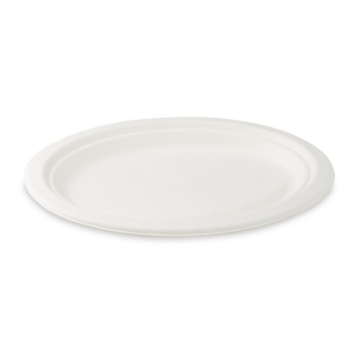 Talerz papierowy OWAL 25cm 50 szt. Trzcina cukrowa