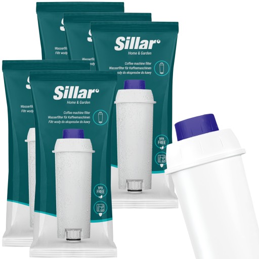 5x filtr do ekspresu Delonghi Dinamica Plus ECAM Eletta - wkład Sillar