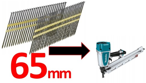gwoździe do AN924 Makita długość = 65mm, PIERŚCIEN