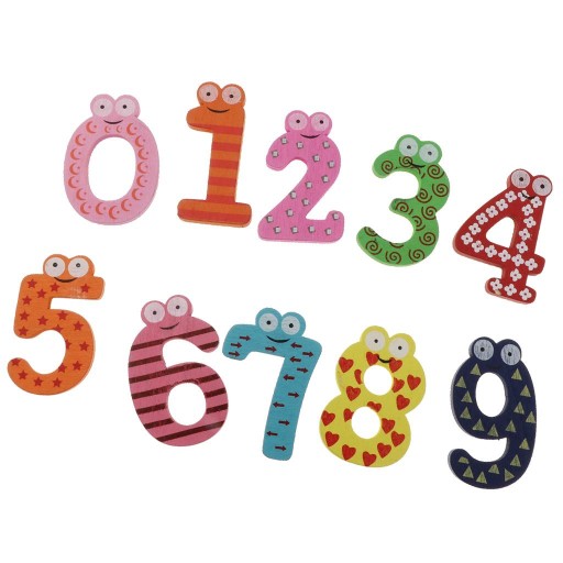 Wooden Number Fridge Math Educational