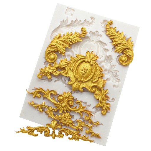 Foremka odlew silikon 5 ORNAMENT dekor barok 90533