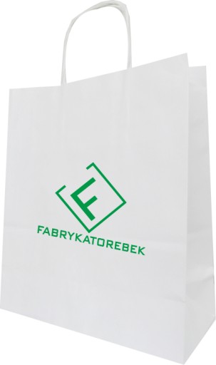 TORBA PAPIEROWA Z TWOIM NADRUKIEM 30x17x34 100 SZT