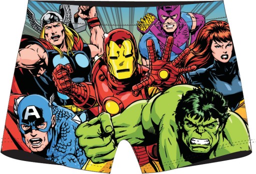 KĄPIELÓWKI AVENGERS BOKSERKI KĄPIELOWE CHŁOPIĘCE DZIECIĘCE HULK IRON MAN