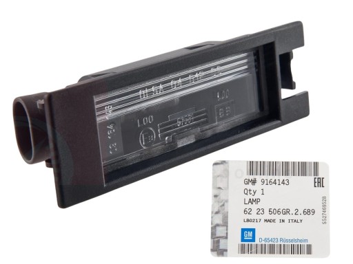 LAMPKA TEBLICY REJ. OPEL VECTRA C INSIGNIA ASTRA