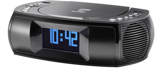 Radioodtwarzacz Karcher UR 1309D czarny Radiobudzik z odtwarzaczem płyt CD