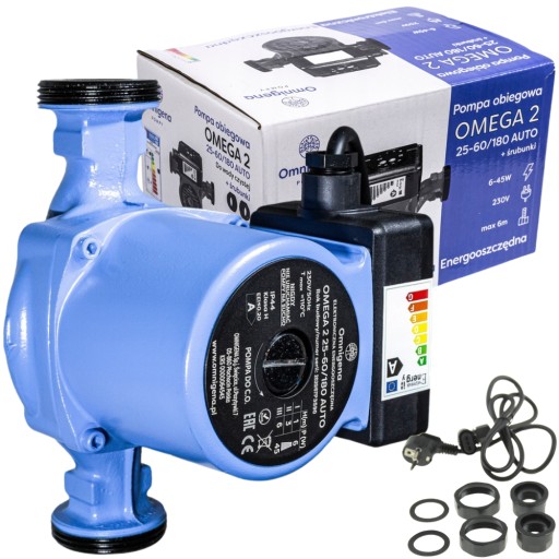 Pompa obiegowa do pieca c.o Omega 2 25-60/180 | cyrkulacyjna elektroniczna