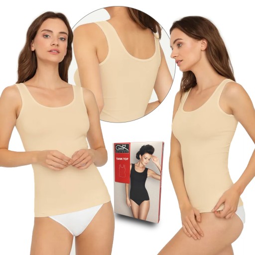 Koszulka na ramiączkach Gatta Tank Top, natural, M